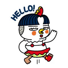 The character of Buldak ramen 'Hochi' - LINE stickers | LINE STORE