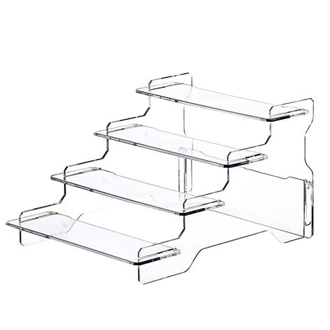 HASTHIP Acrylic Display Rack for Figures Collection with 4 Layer Stepp ...