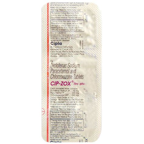 Cip Zox Tablet | Uses, Side Effects, Price | Apollo Pharmacy