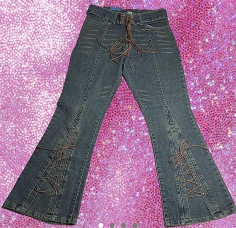 Boho lace-up corset jeans in 2024 | Layering outfits, Clueless outfits ...