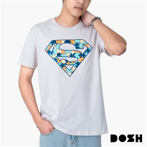 DOSH MEN'S T-SHIRTS SUPERMAN เสื้อยืดคอกลมผู้ชาย DSMT5204-GY | Shopee ...