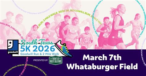 Annual 5k Goodwill Run & 2 Mile Walk, Whataburger Field, Corpus Christi ...