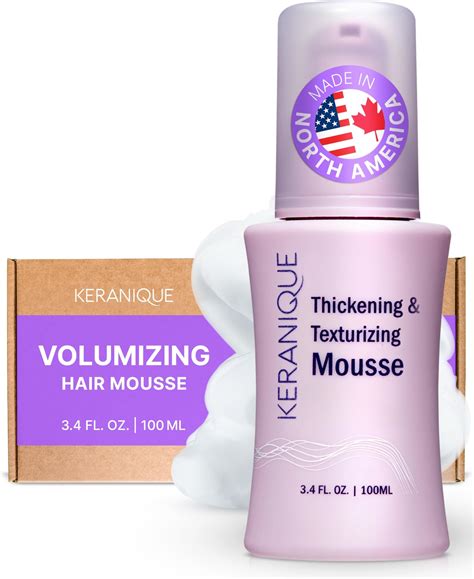 Amazon.com: Keranique Volumizing Hair Mousse for Women - Thickening and ...