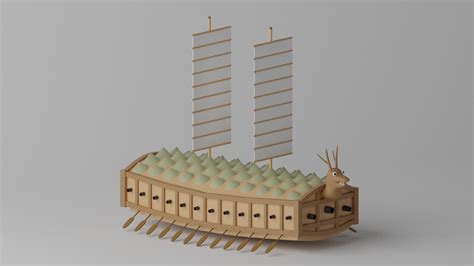 Korean Turtle Ship Geobukseon Model - TurboSquid 2136433