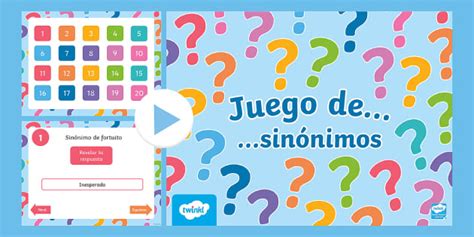 Juego de sinónimos