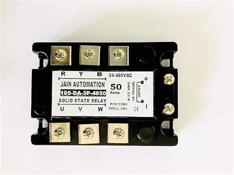 SOLID STATE RELAY SSR 3PH 50 AMP THREE PHASE DC INPUT 4-32 VDC TO AC ...