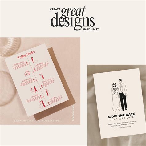 Hand Drawn Wedding Illustration Bundle: SVG, PNG, Bride & Groom Clipart ...