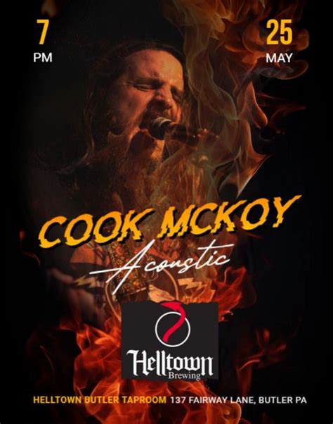 Cook McKoy Acoustic, Helltown Taproom Butler, Renfrew, 25 May 2024 ...