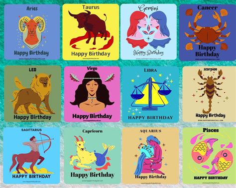 Birthday Zodiac Signs Collage | Happy 2nd birthday, Happy birthday fun ...
