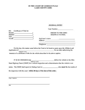Fillable Online Instructions for applying for a court ordered Fax Email ...