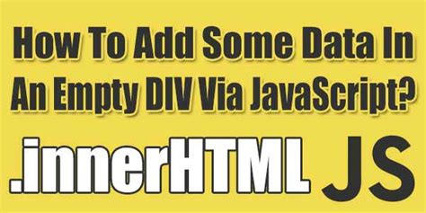 Image result for JavaScript Add to Div