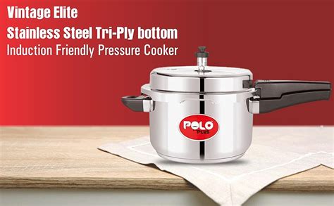 Buy Polo Plus Vintage Elite Stainless Steel Tri-Ply bottom Induction ...