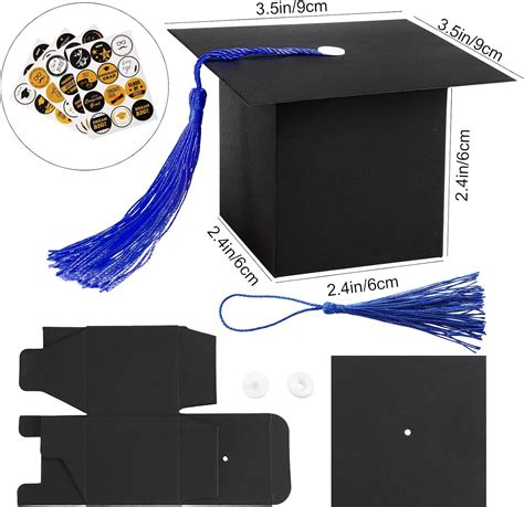 Buy 96 Pieces Graduation Cap Boxes 2022 Grad Cap Boxes Graduation Party ...