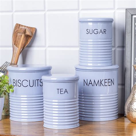 Buy Market99 Tea & Sugar Jar (Each-900ml) + Biscuits & Namkeen Jar ...