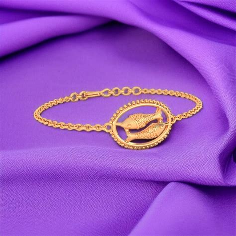 P.C. Chandra Jewellers 22KT (916) Gold "Pisces Harmony" Horoscope ...