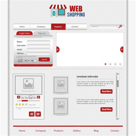 Website design template | Premium Vector