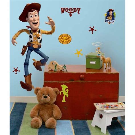 Buy 5 in. x 19 in. Toy Story Woody 18-Piece Peel and Stick Giant Wall ...