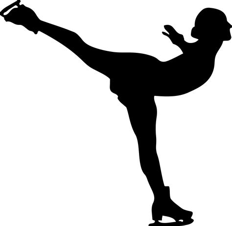 Figure Skating Shadow, Ice Outline, Skater Silhouette Transparent PNG
