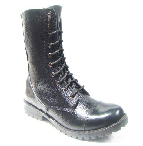 Buy Army High Ankle Combat,Trekking, Hiking and Biker Leather Boots ...