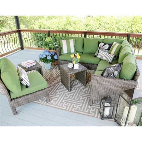 Leisure Made Canton 5-Piece Metal Frame Patio Conversation Set with ...