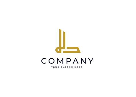 Initial letter L simple elegant logo design concept. Initial symbol for corporate business ...