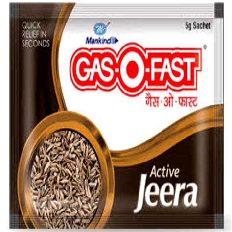 Gas-O-Fast Active Jeera Sachet, 5 gm Price, Uses, Side Effects ...