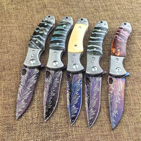 EDC Folding Knife With G10 Handle And 5CR Or Damascus Blade
