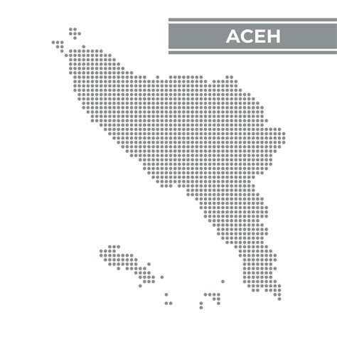 Dotted map of Aceh is a province of Indonesia 24739249 Vector Art at Vecteezy
