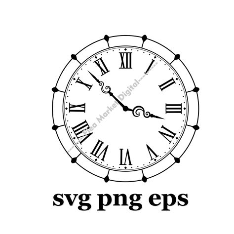Roman Numerals Clock Art
