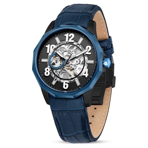 Buy Online Cerruti 1881 Black Dial Leather Strap Watch for Men ...