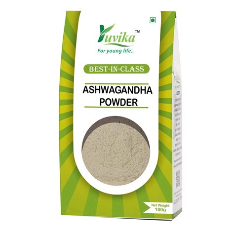 Ashwagandha Powder - Withania Somnifera (100g) - Yuvika Herbs Ayurveda