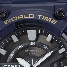 Casio Youth-Combination Analog-Digital Black Dial Men's Watch - AEQ ...