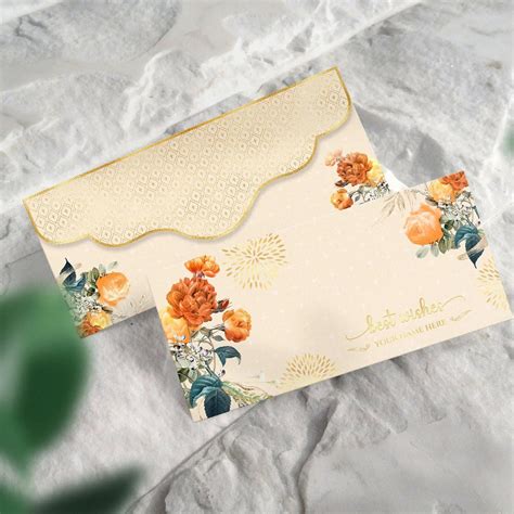 Luxe Gold Foil Money Envelopes -Floral Blossom 8162051686531 ...