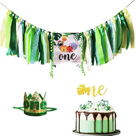 Safari Jungle Theme 1st Birthday Decorations Safari Jungle Animal One ...