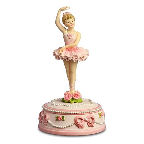 Buy Ballerina and Bows Rotating Figurine by The San Francisco Music Box ...