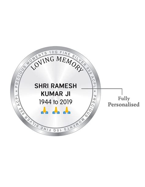 Precious Moments Personalised BIS Hallmarked Death Anniversary Silver ...