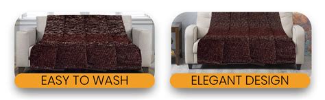 Saral Home Chenille 3 Seater Sofa Cover Throw (Brown, 140x210 cm ...