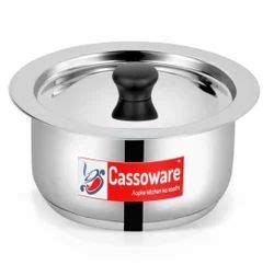 SS Tope - Cassoware stainless steel Induction patila with cover ...