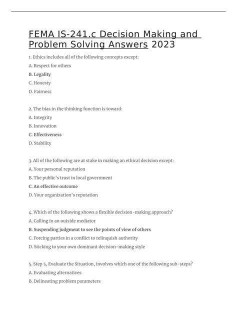 Image result for FEMA Decision-Making Process