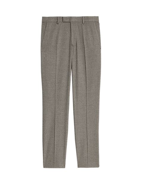Buy Slim Fit Flat Front Trousers at Marks & Spencer