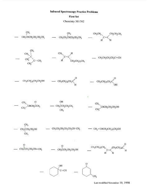 Image result for +Infared Spectroscopy Practice