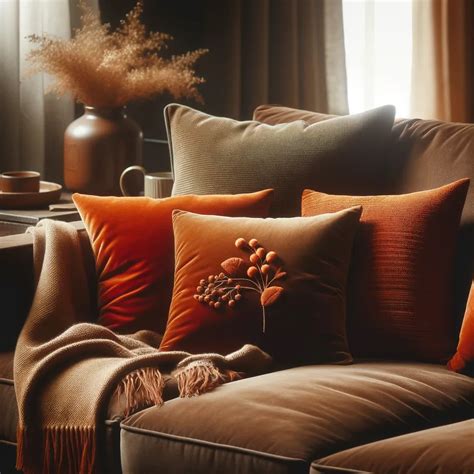 20 Throw Pillow Colors and Combinations for Brown Couches