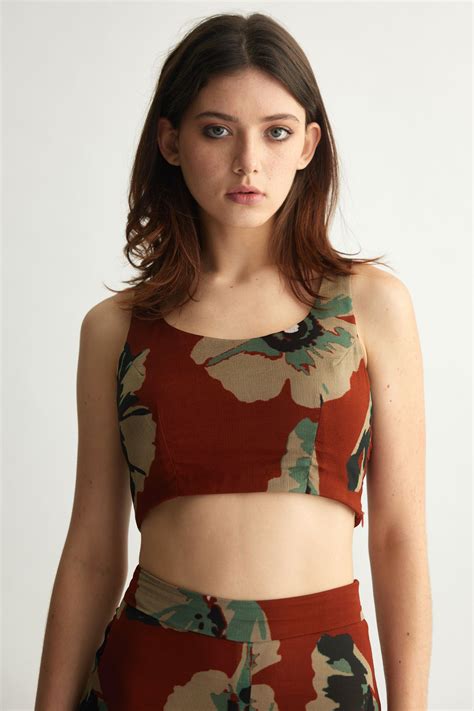 Koai - Beige Floral Bustier - Elahe
