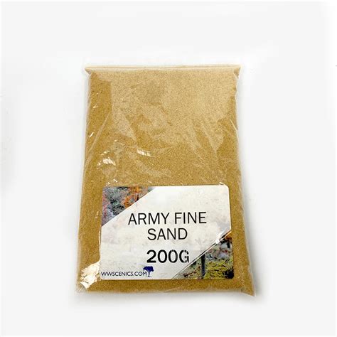 Buy WWScenics Army Fine Model Sand | 200g Bag | Wargame Scenery ...