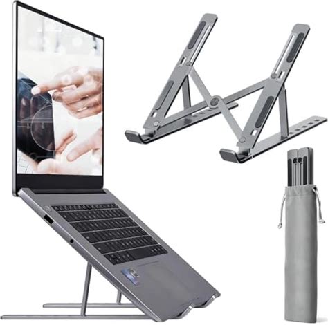 Dyazo 6 Angles Adjustable Aluminum Ergonomic Foldable Portable Tabletop ...