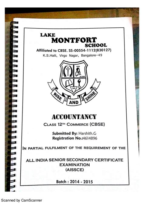 Image result for Index for Project File Class 12 Accounts