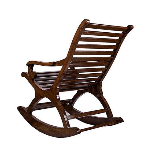 Teak Wood Rocking Chair – Walnut Studio
