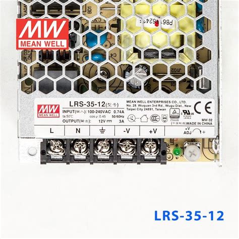 LRS-35-12 Mean Well SMPS - 12V 3A - 36W Metal Power Supply buy online ...