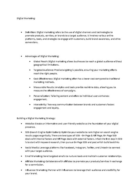 Digital Marketing - Nil infor - Digital Marketing: - Definition ...