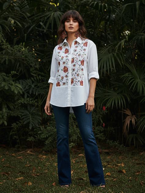 Classic Black High-Neck Embroidered Tunic Top | Zolo Label – ZoloLabel